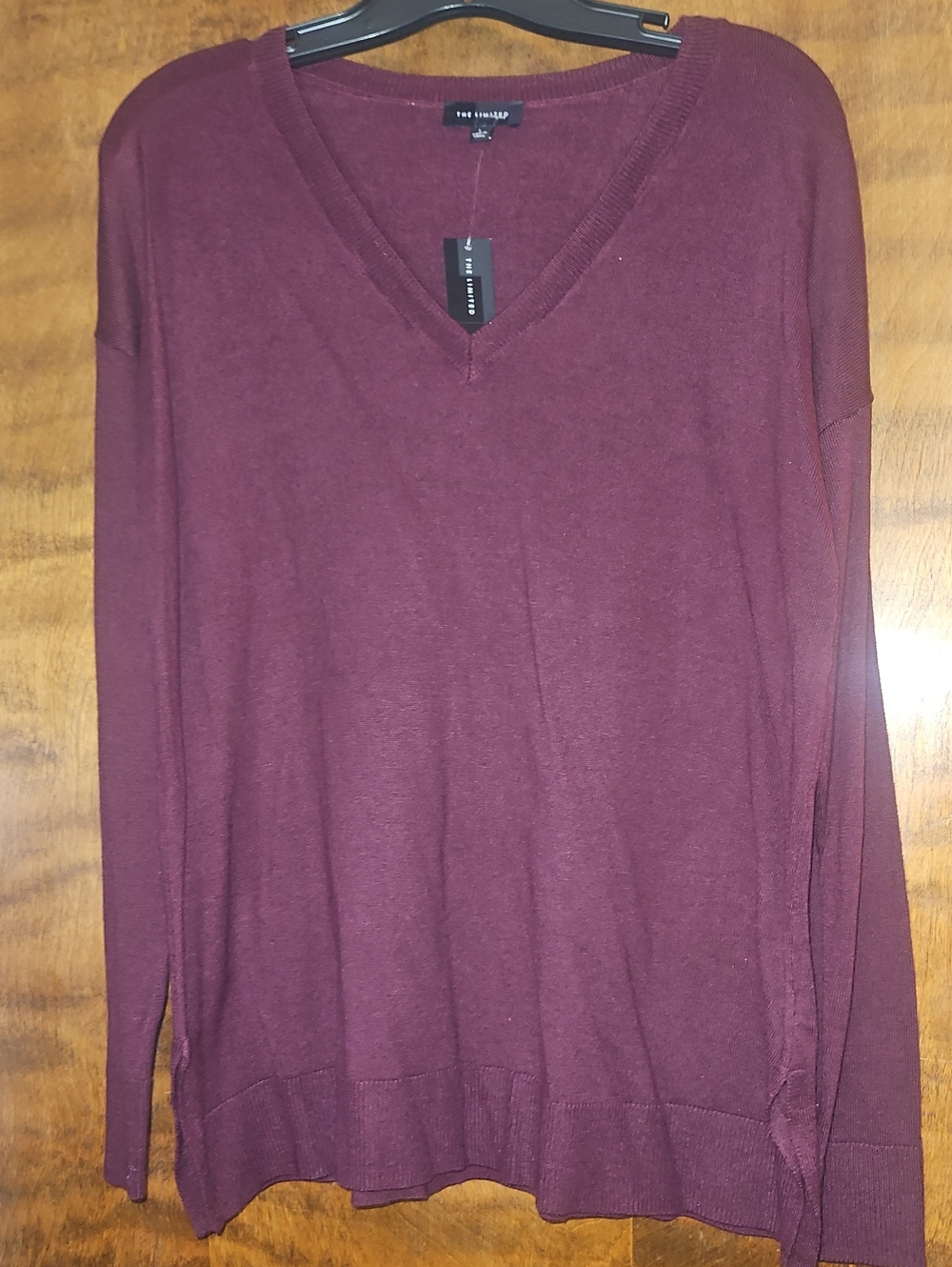 The Limited Women's V-Neck Long Sleeve Sweater - Burgundy